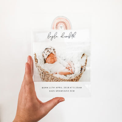 Birth Details - Keepsake Plaques - multiple designs