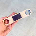 personalised magnetic wooden bottle opener