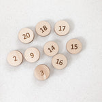 Christmas Advent Numbers ONLY