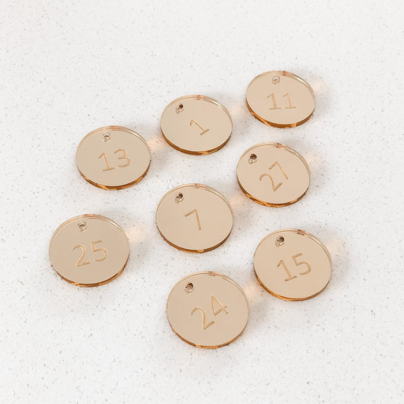Christmas Advent Numbers ONLY