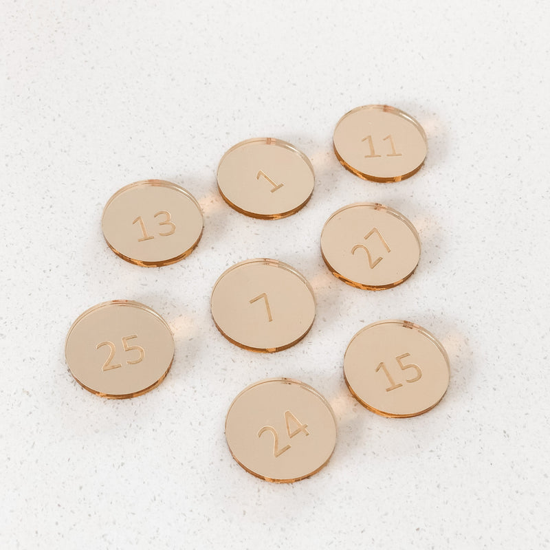 Christmas Advent Numbers ONLY