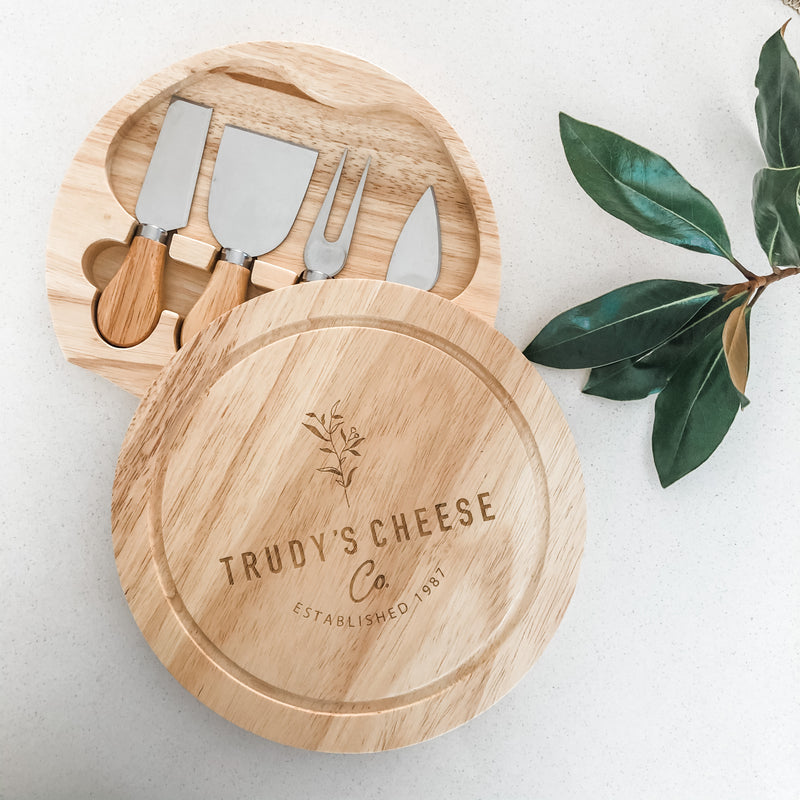Personalised Father's Day Cheese Boards - Moustache