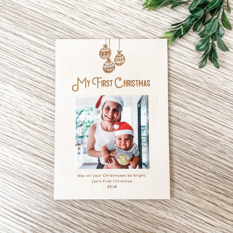 Christmas Photo Plaques - Etched