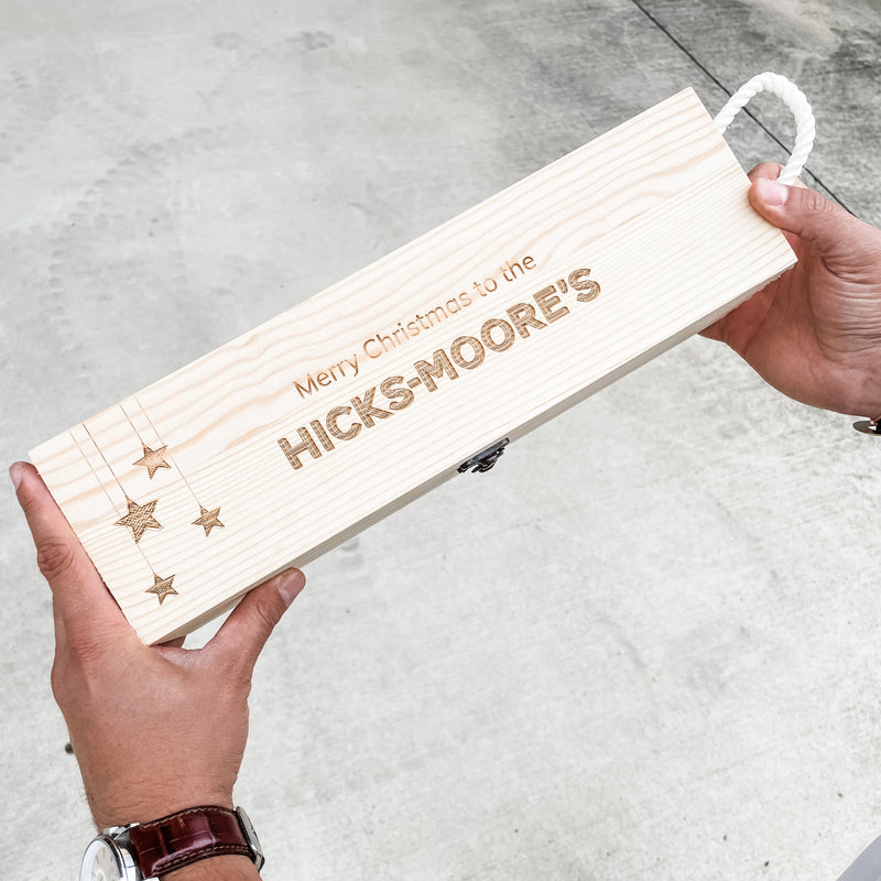 Wine Box (5 piece set) - Christmas Stars