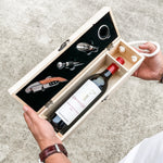 Personalised wine box gift set mother's day