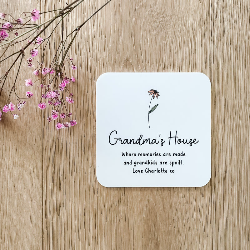 Personalised Coasters - Birth Blossoms
