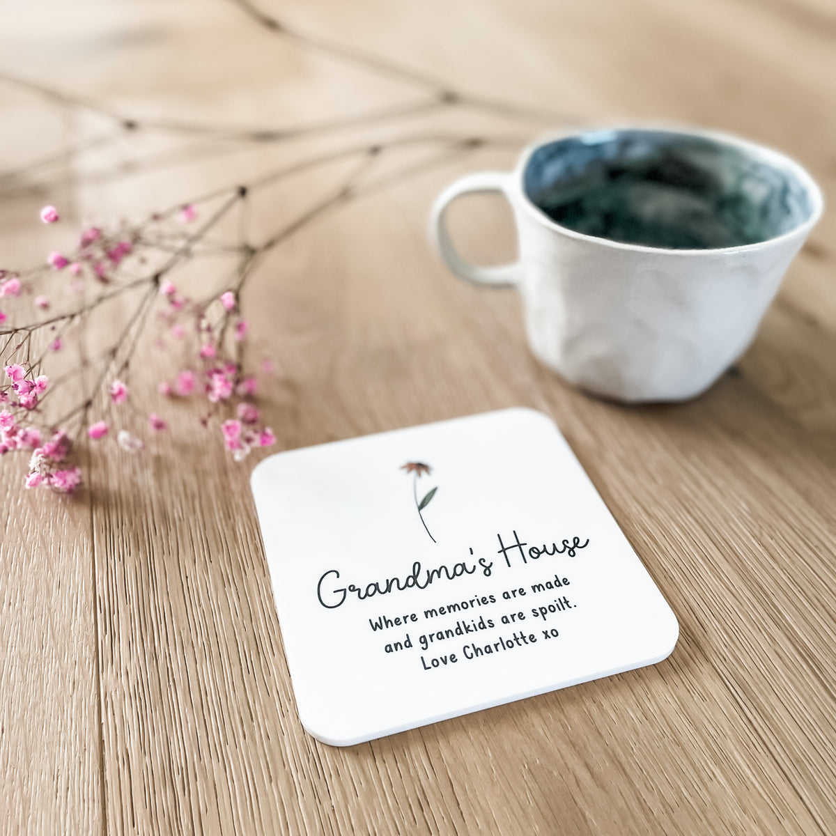 Personalised Coasters - Birth Blossoms