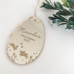 Bouncing Bunnies Etched Easter Egg Tags