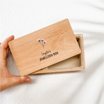 Personalised Wooden Jewellery Box - Flowers