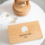Personalised Wooden Jewellery Box - Moon and Stars