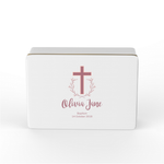 Keepsake Box - Baptism Christening - Pink