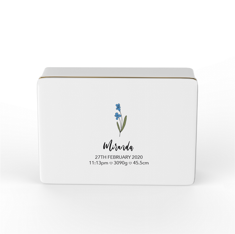 Keepsake Box - Design 27 - Birth Blossoms