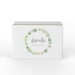 Personalised keepsake box  - wreath Design