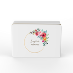 custom keepsake box - flower design