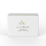 Personalised keepsake box - design 3 Eucalyptus