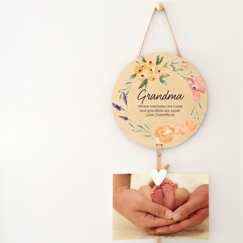 Memory Drops for Mum - Mustard Florals