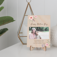 A6 and A6 wooden photo plaques