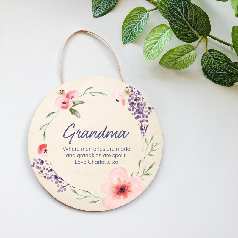 Mother's Day Plaques - Pink Florals