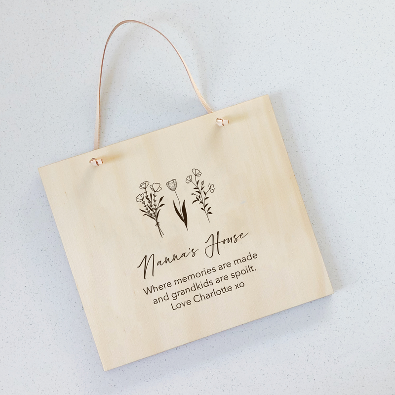 Printed Plaques Timber (custom)