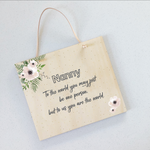 Printed Plaques Timber (custom)
