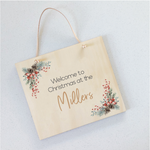 Printed Christmas Plaques - Timber Rectangle