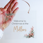 Printed Christmas Plaques - Acrylic Rectangle