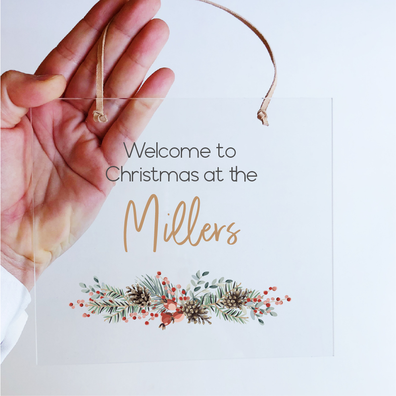 Printed Christmas Plaques - Acrylic Rectangle