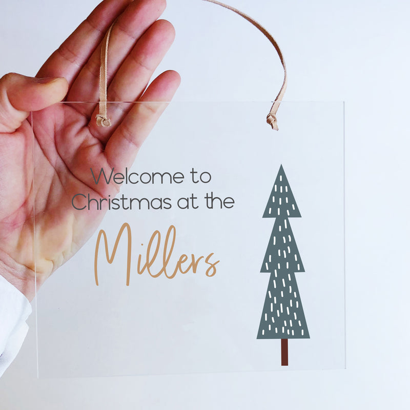 Printed Christmas Plaques - Acrylic Rectangle