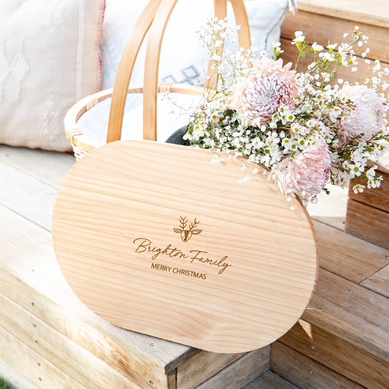 Wicker Picnic Baskets - Reindeer