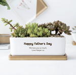 Custom ceramic planter - happy father's day