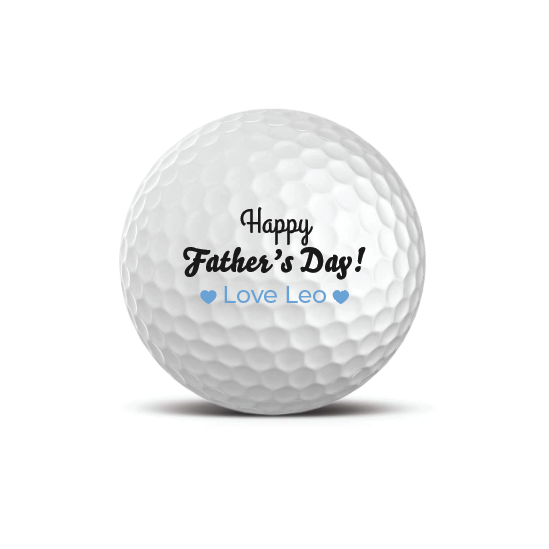 personalised golf balls - happy father's day