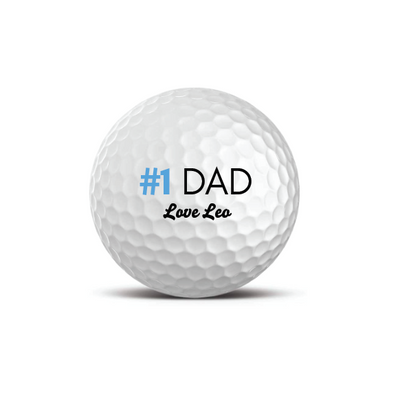 Personalised golf ball sample