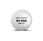 Personalised golf balls - Best Poppy by Par