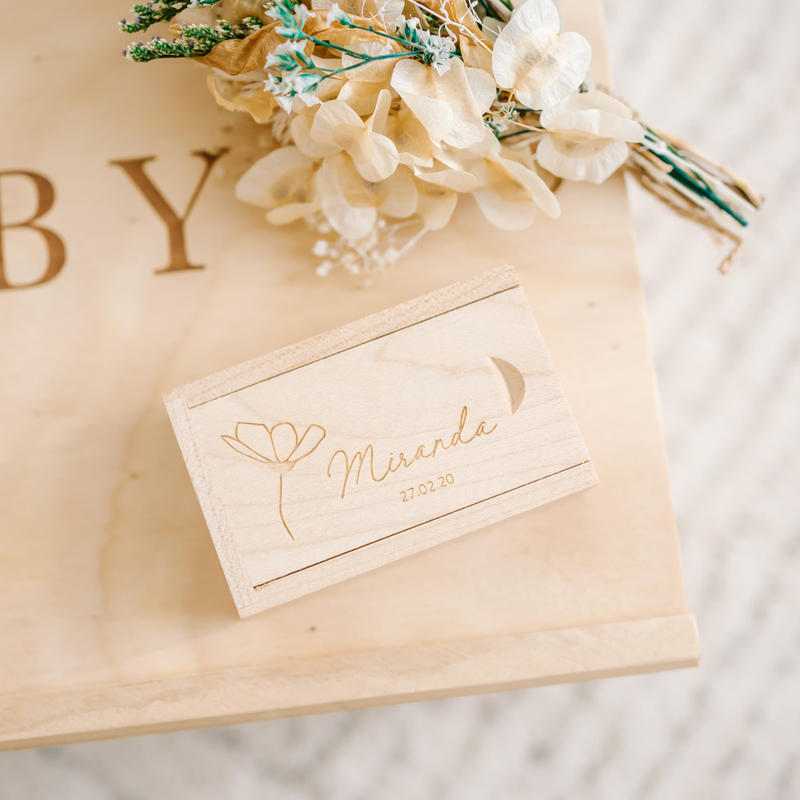 Etched USB - Maple Wood