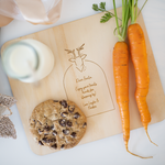 Personalised Santa Treat Board - Etched Reindeer