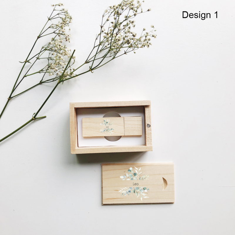 Printed USB - Maple Wood