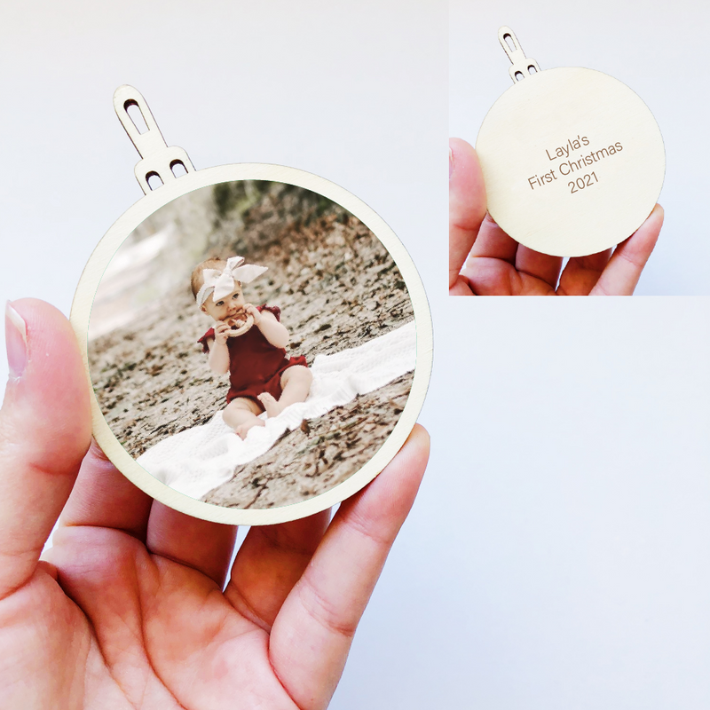 Photo Christmas Bauble - Double Sided