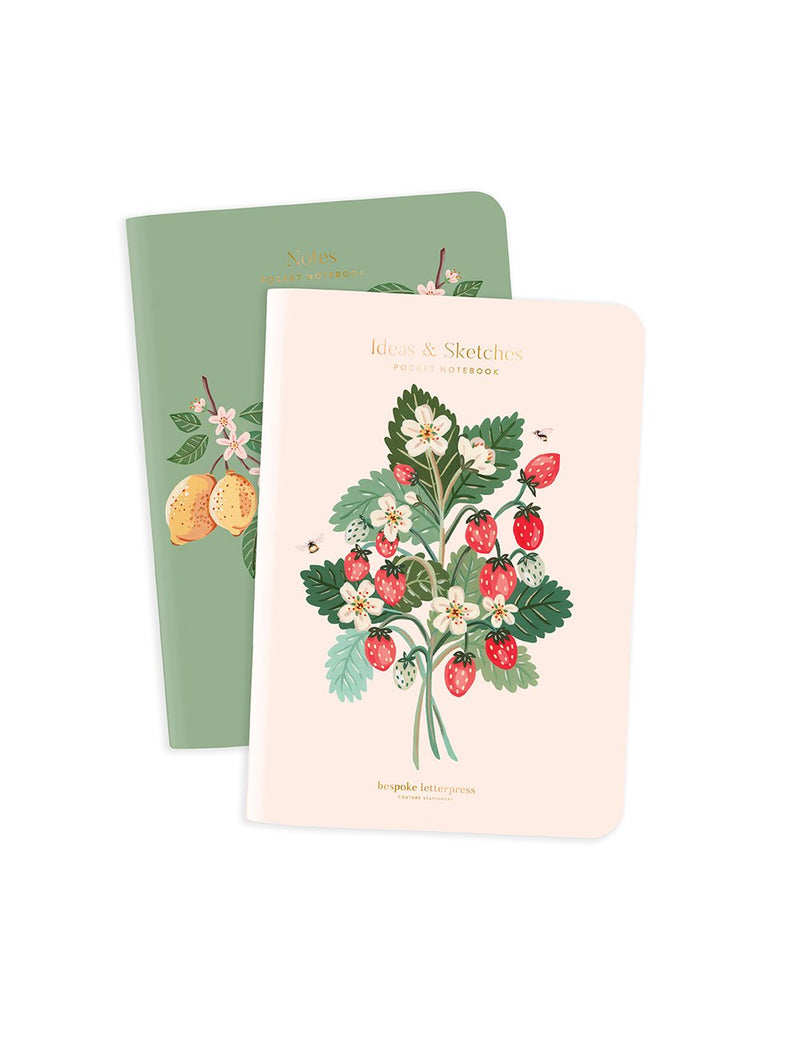 A6 Fruit Notebooks - 2 Pack