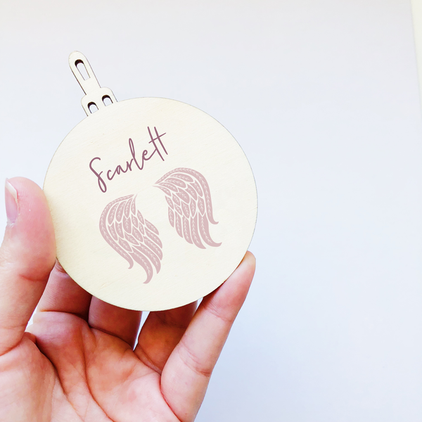 Angel Baby Christmas Baubles (multiple designs)