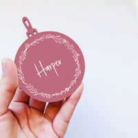 Acrylic Christmas Baubles - Wreath