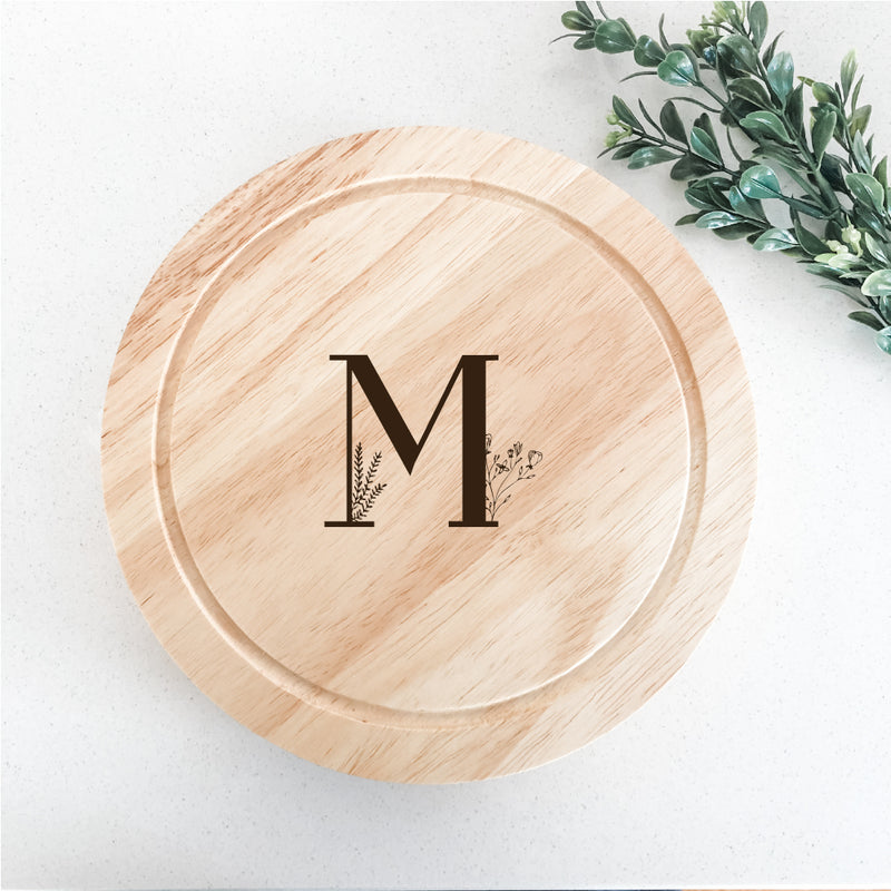 Mother's Day Cheese Boards - Floral Letter