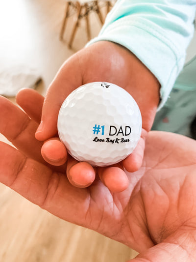 Premium Personalised Golf Balls - Set of 3 - Father's Day