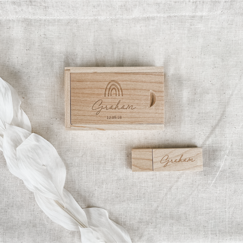Etched USB - Maple Wood