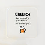 Square Coasters for Him (Multiple Beverages)