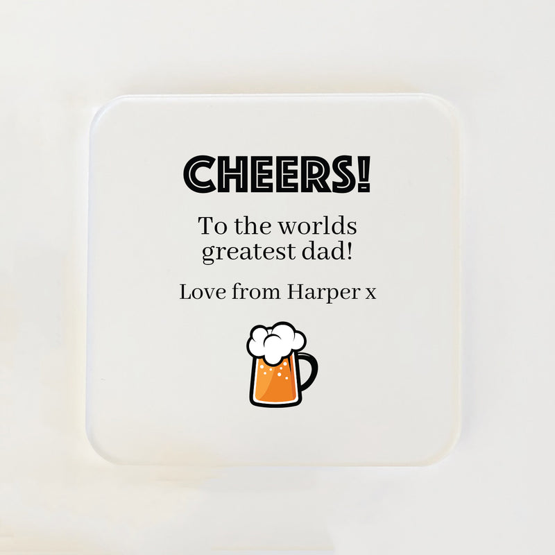 Square Coasters for Him (Multiple Beverages)