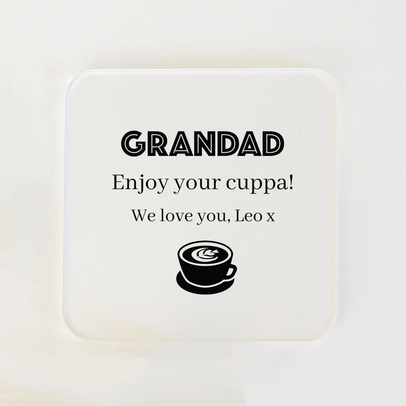 Square Coasters for Him (Multiple Beverages)
