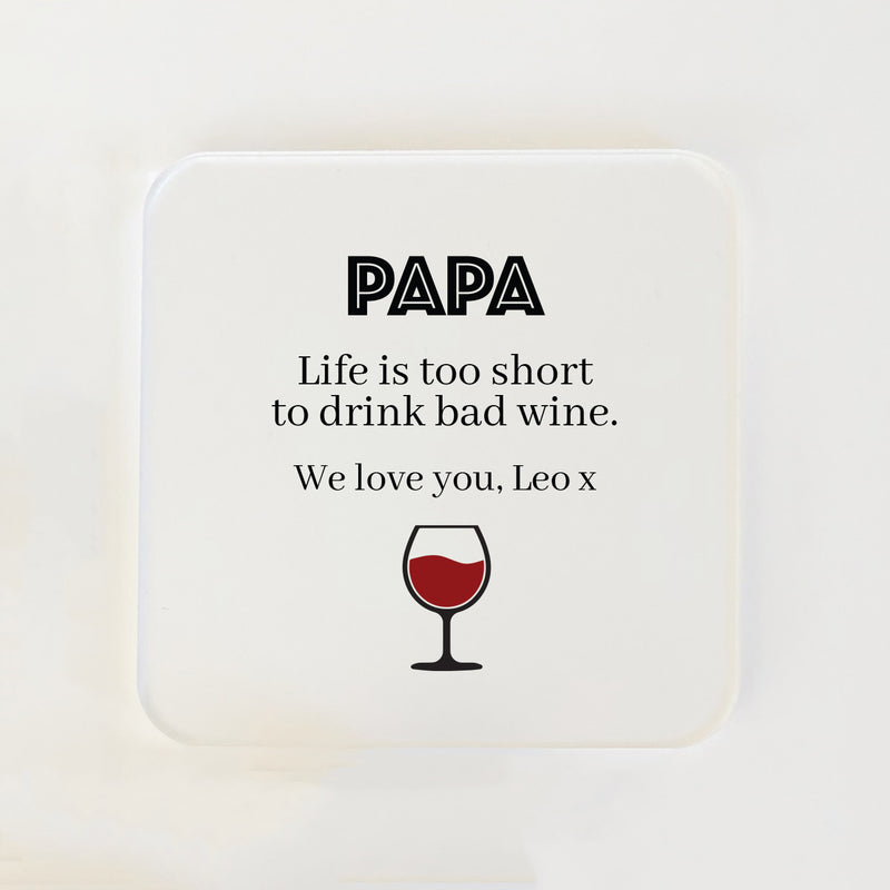 Square Coasters for Him (Multiple Beverages)